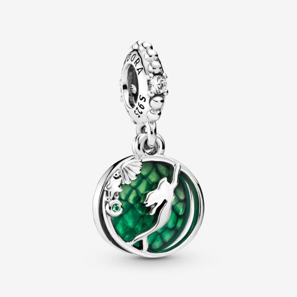 Genuine S925 Sterling Silver Disney Little Mermaid Pandora Moments Style Charm